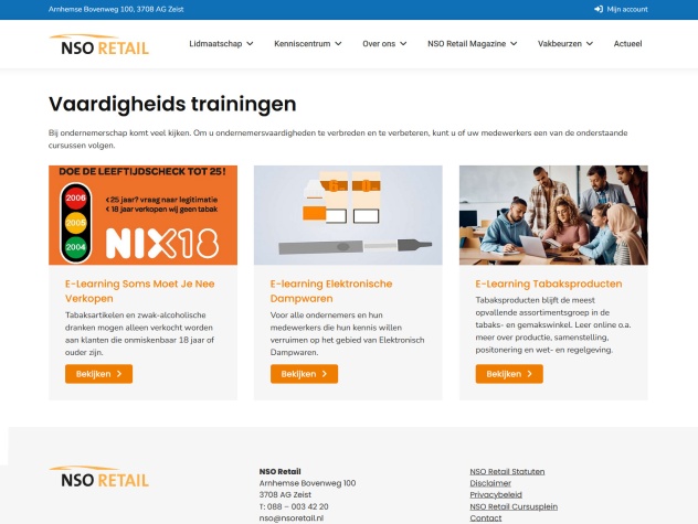 NSO Retail trainingen